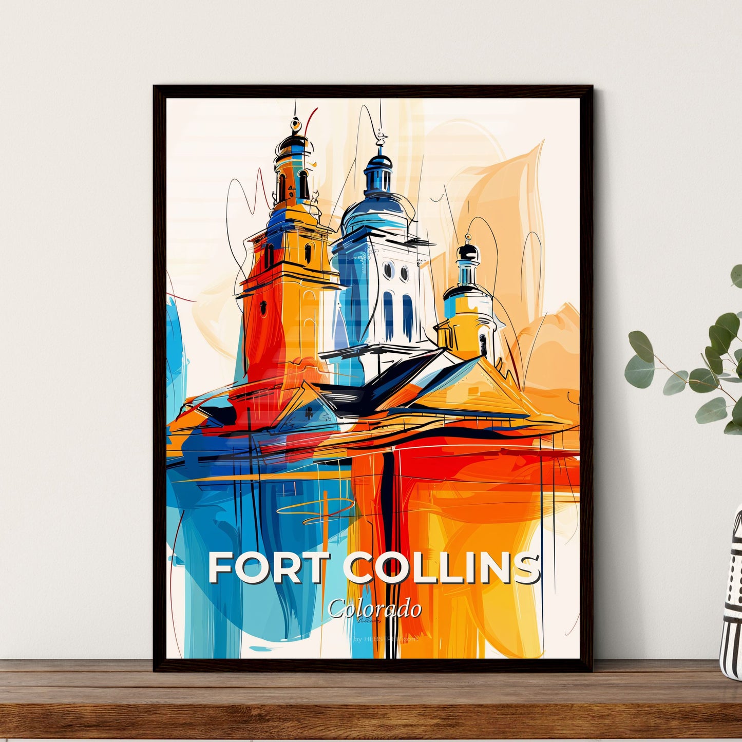 Vibrant Fort Collins, Colorado - A Colorful Building With Towers