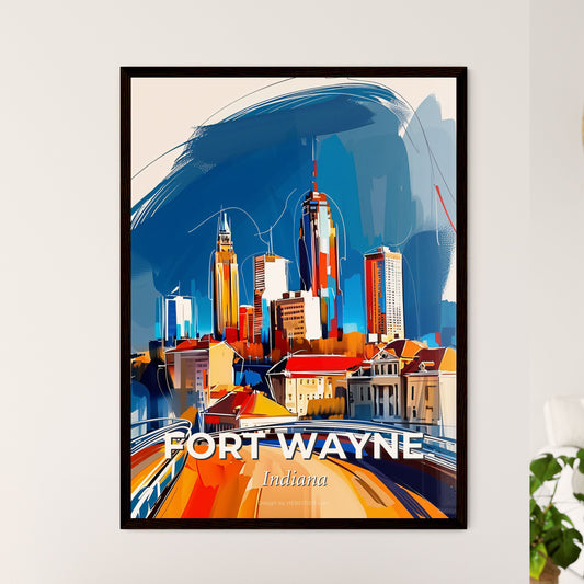 Vibrant Fort Wayne, Indiana - A Painting Of A City