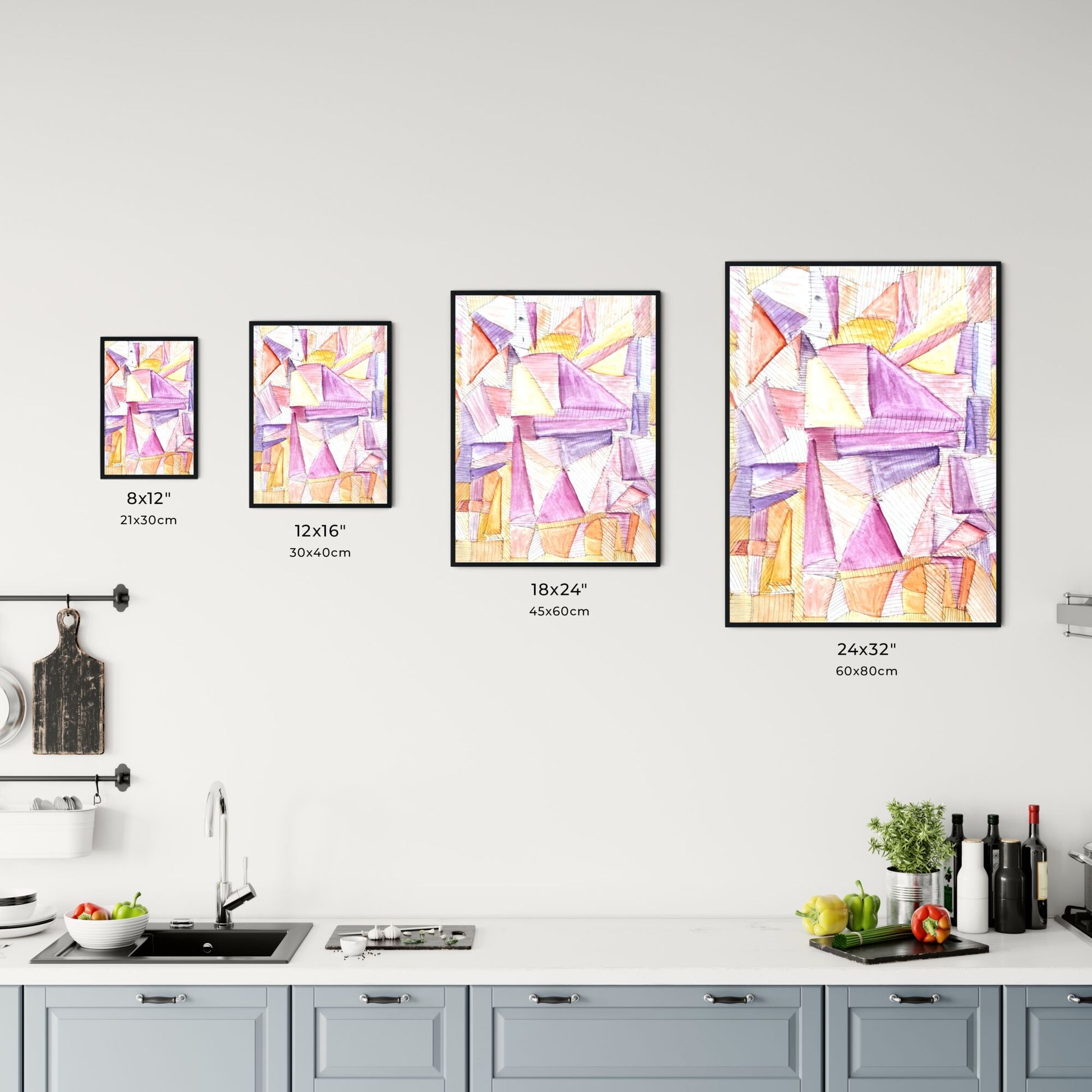 Fragmented Harmonies: A Dance of Color and Geometry Chart