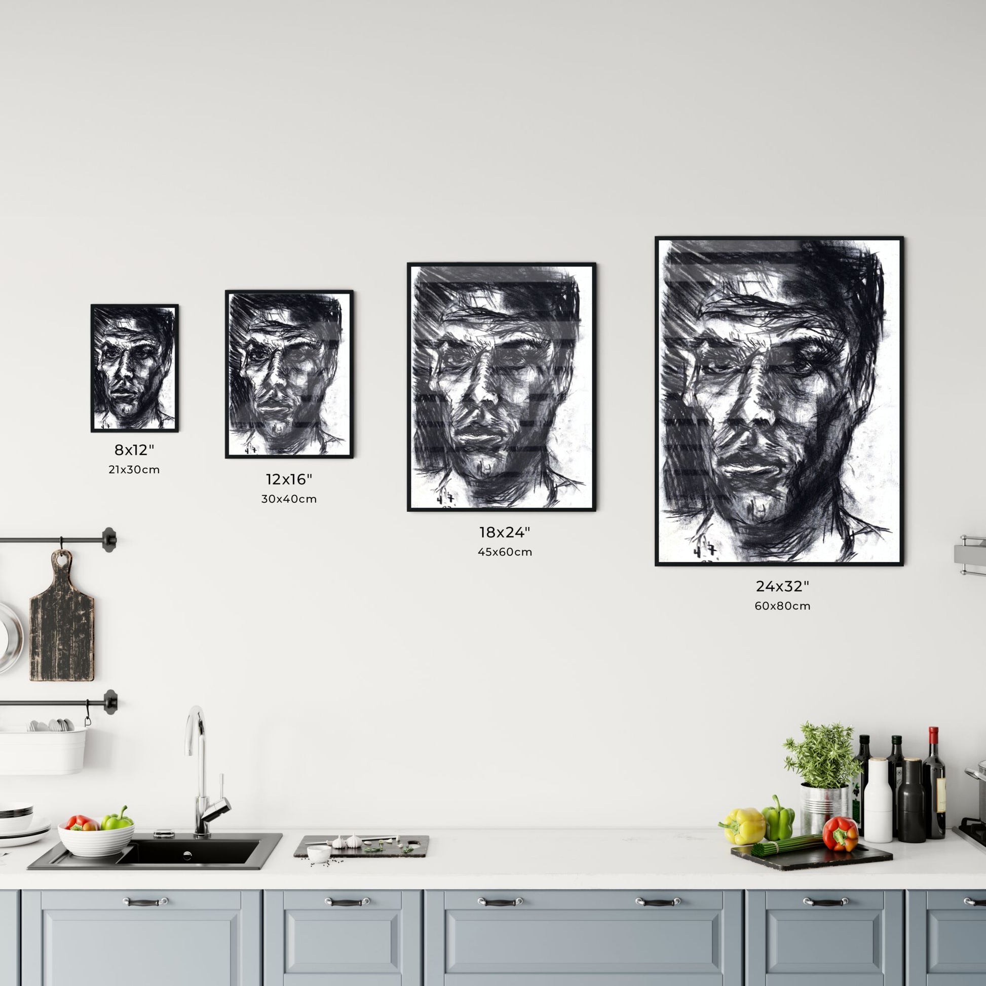 Fragmented Identity: Echoes of Self in Chaotic Lines Chart
