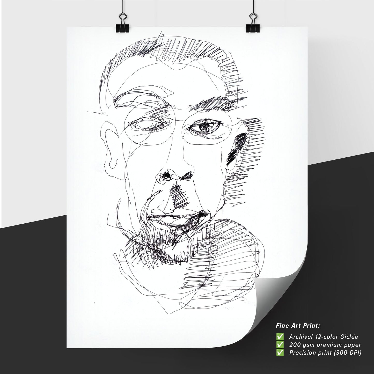 Fragmented Identity: A Journey Through Lines and Shadows