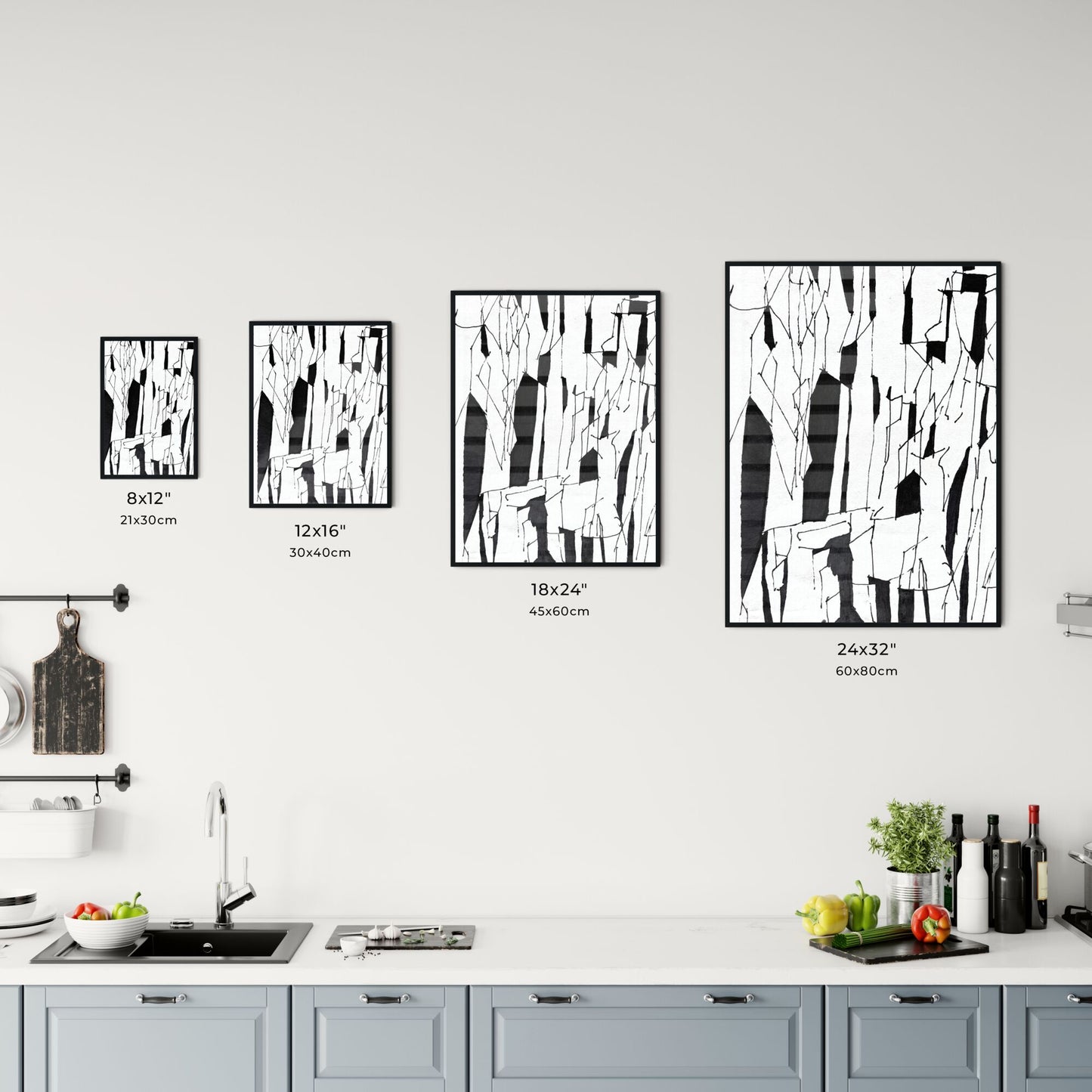 Fragmented Reflections: The Geometry of Absence and Presence Chart