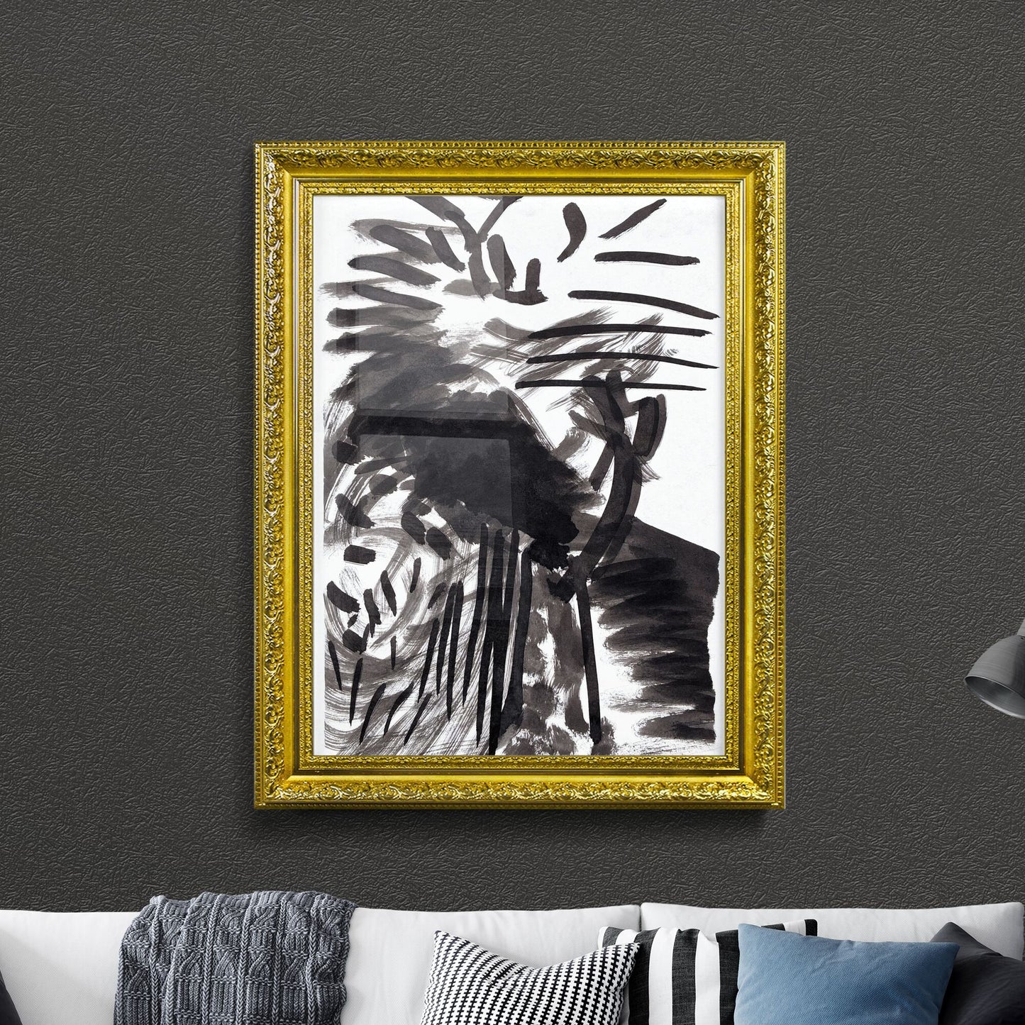 Fragmented Reflections: Chaos Dancing in Shades of Ink