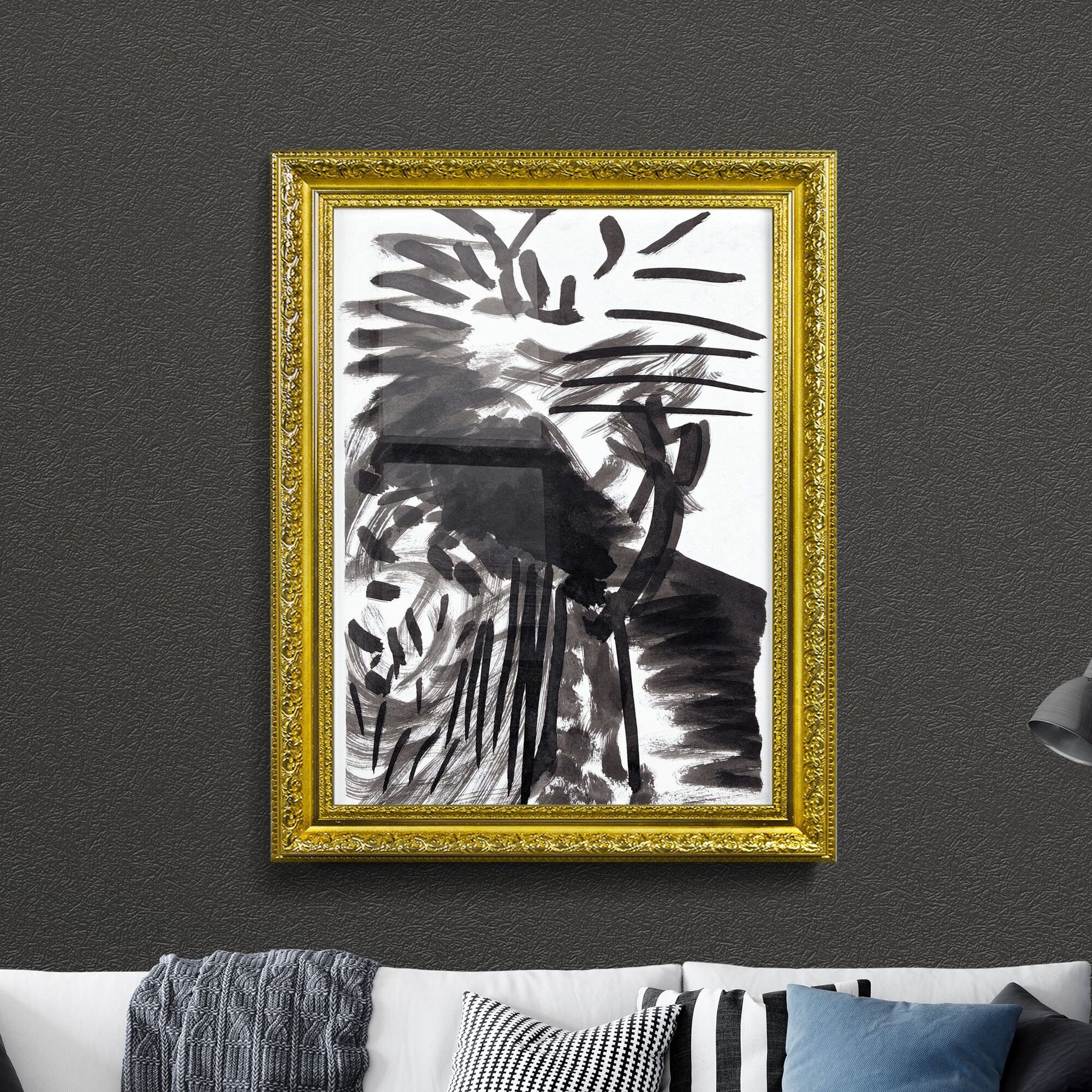 Fragmented Reflections: Chaos Dancing in Shades of Ink