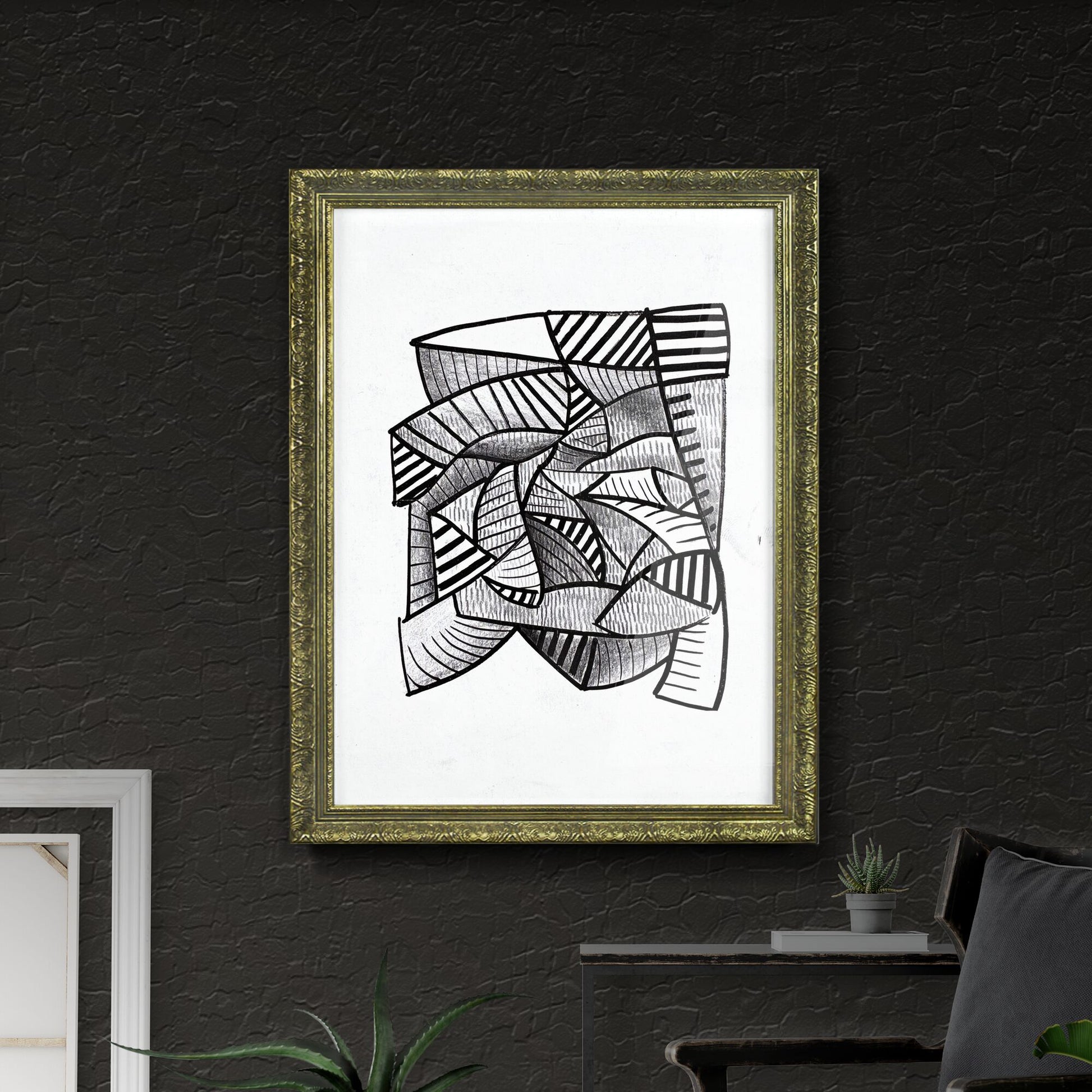 Fragmented Symphonies: The Dance of Lines and Curves