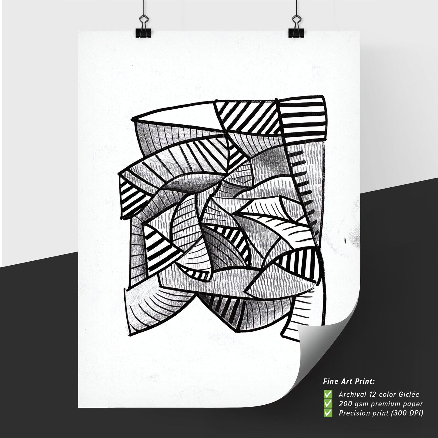 Fragmented Symphonies: The Dance of Lines and Curves