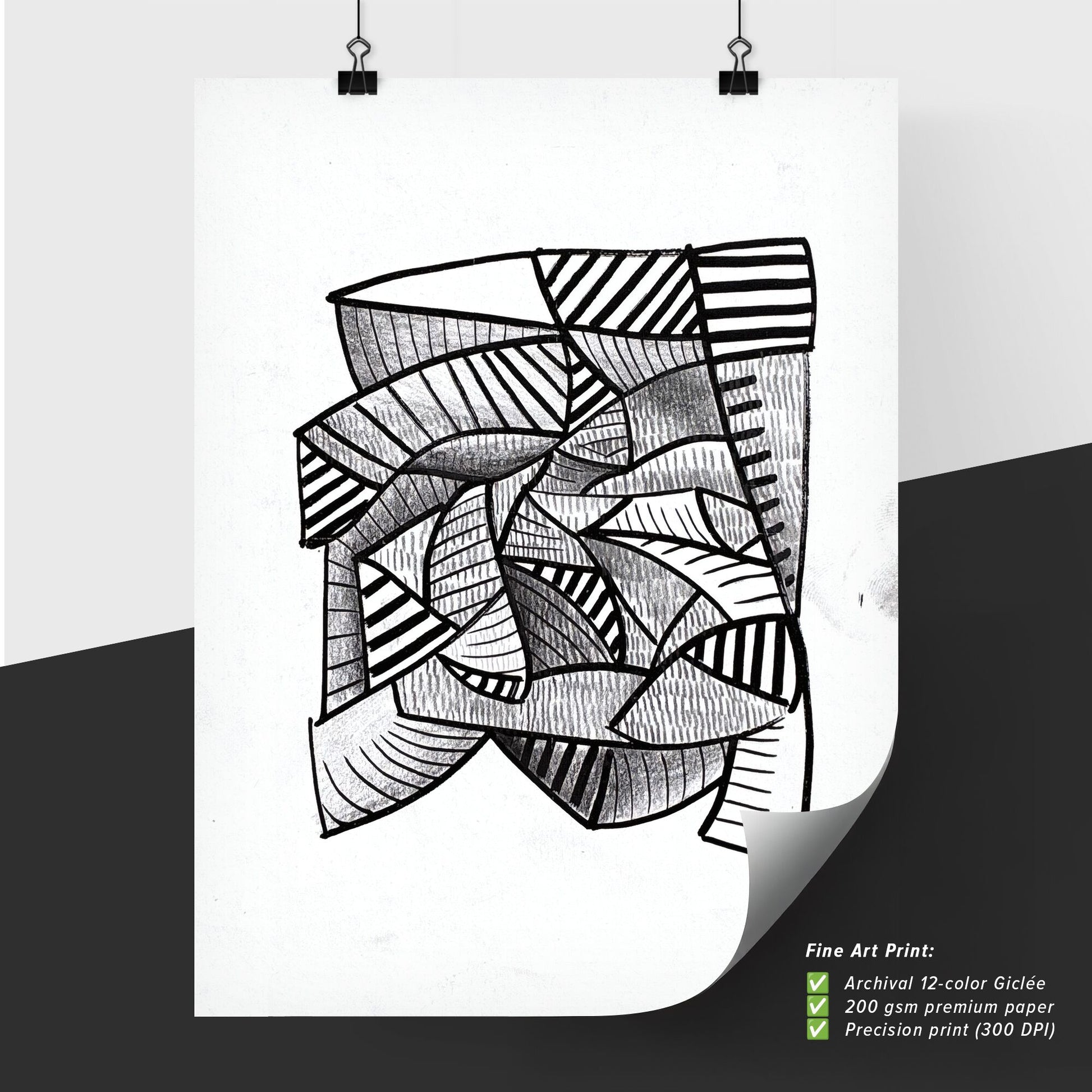 Fragmented Symphonies: The Dance of Lines and Curves