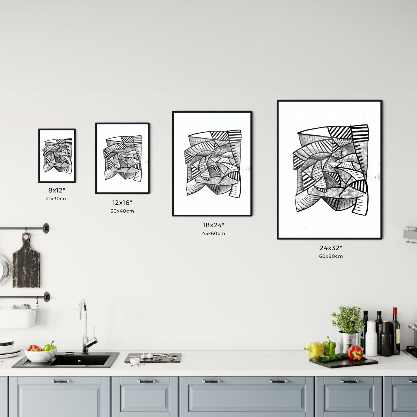 Fragmented Symphonies: The Dance of Lines and Curves Chart