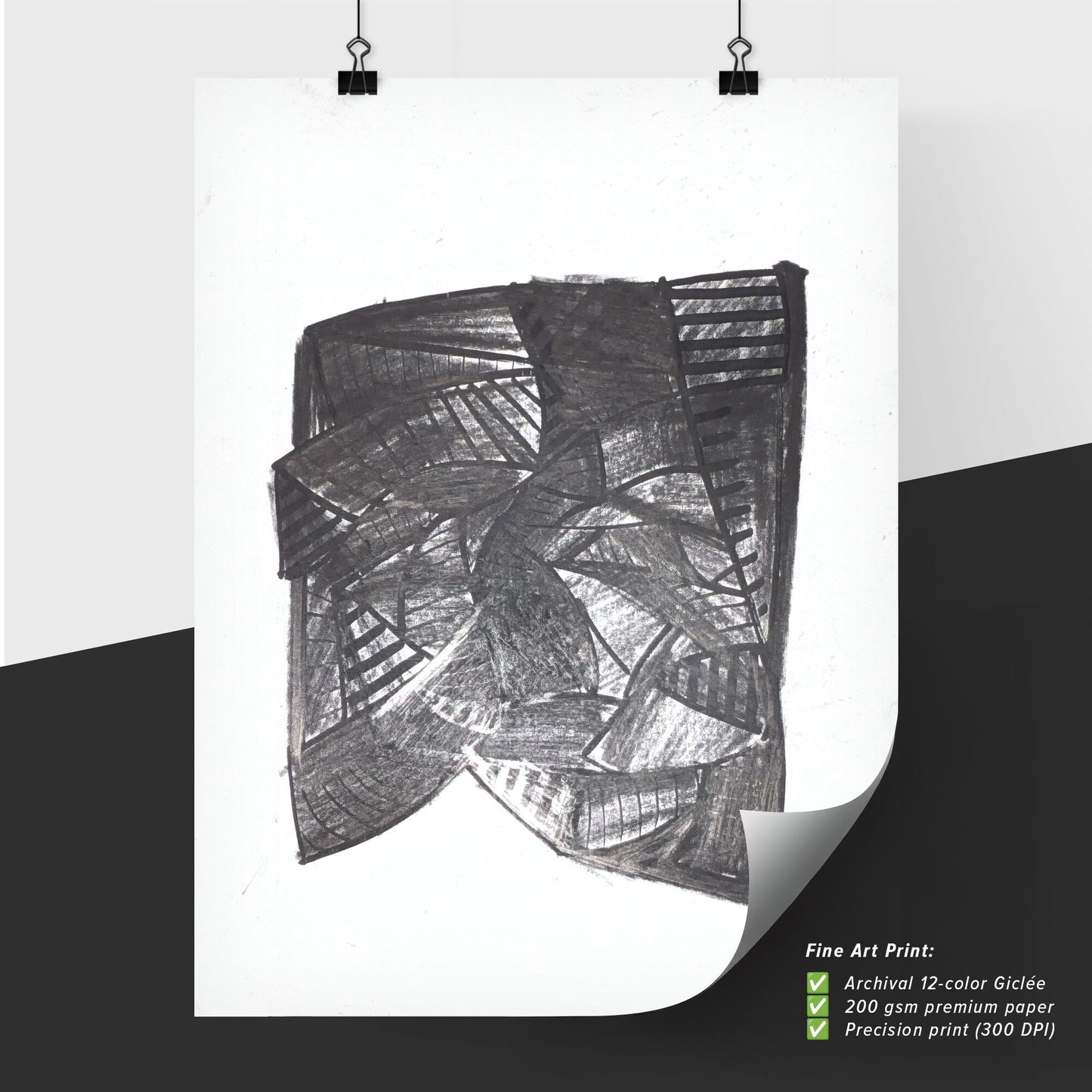 Fragments of Perception: Shadows in Abstract Harmony
