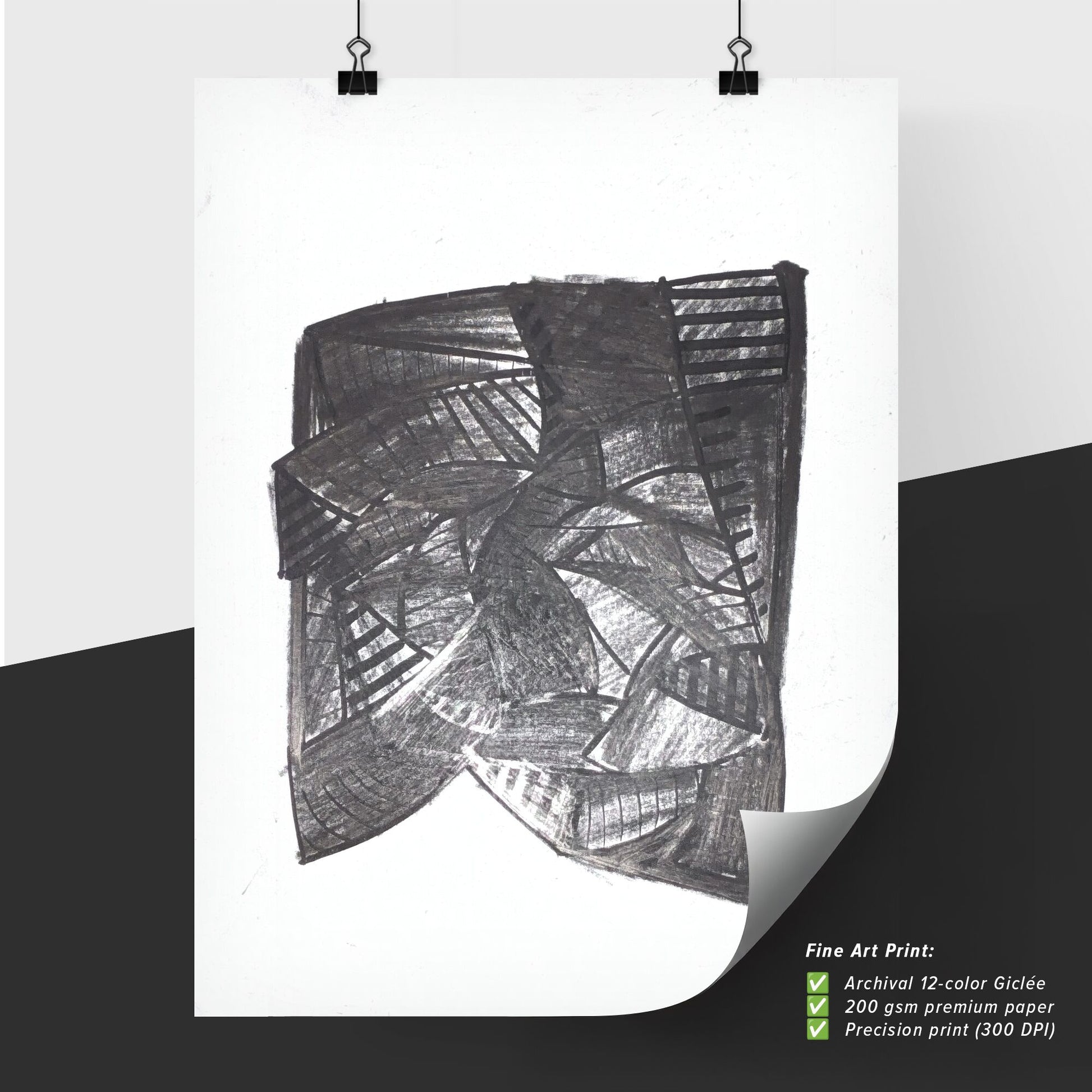 Fragments of Perception: Shadows in Abstract Harmony