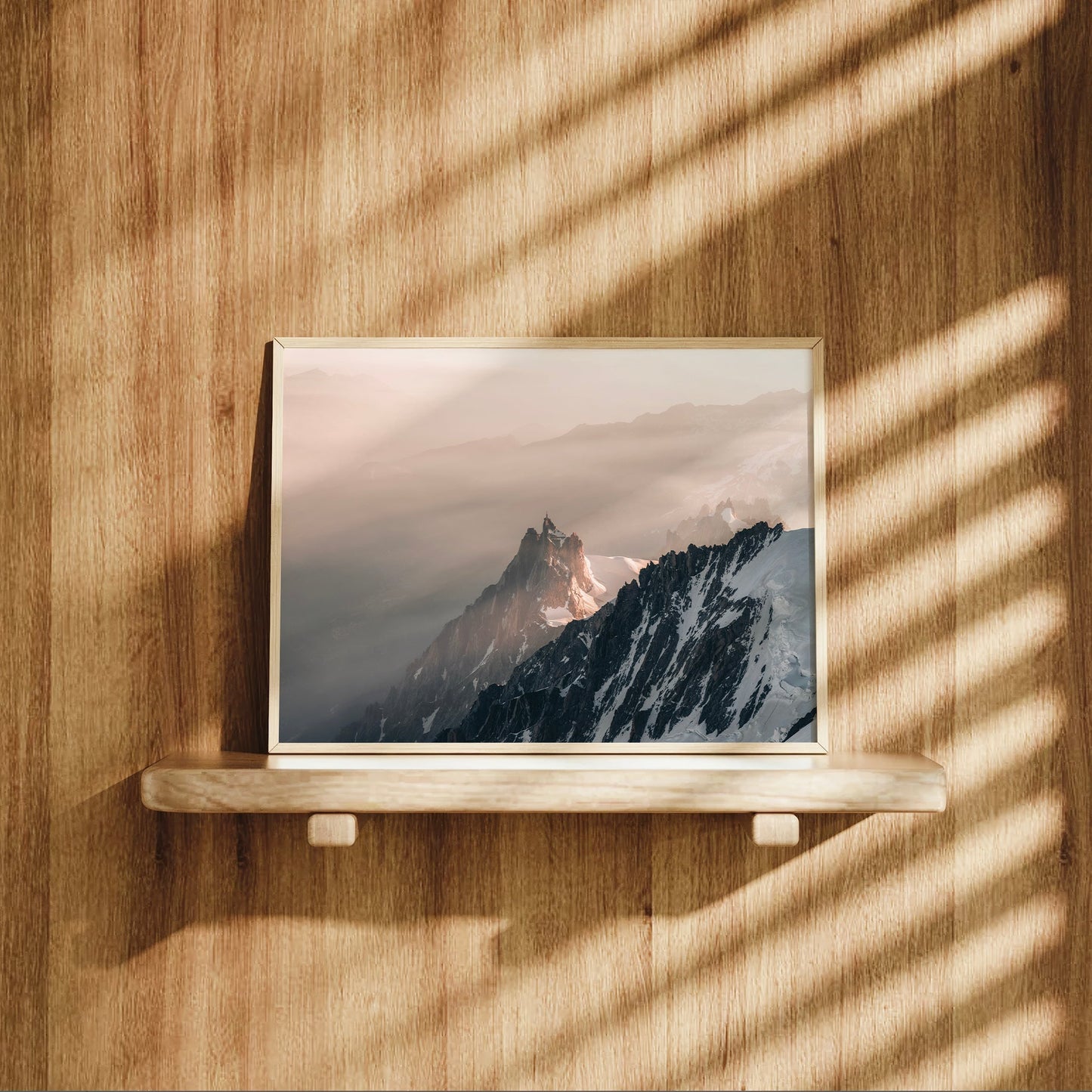Aiguille du Midi Chamonix Wall Art – French Alps Mountain Print
