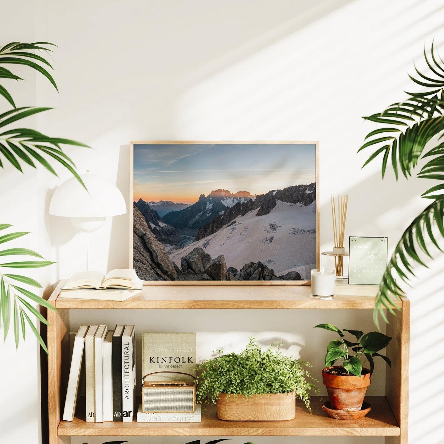 Mer de Glace Sunset Wall Art Print – Chamonix Glacier Photography