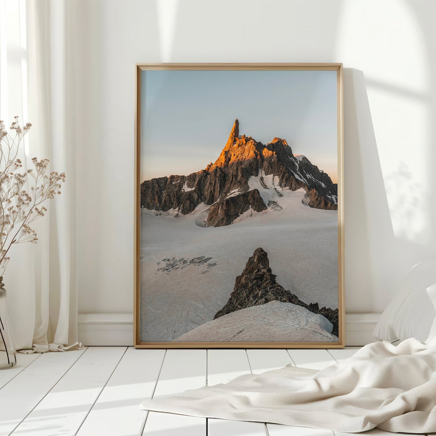 Dent du Géant Print – French Alps Sunset Wall Art Photography
