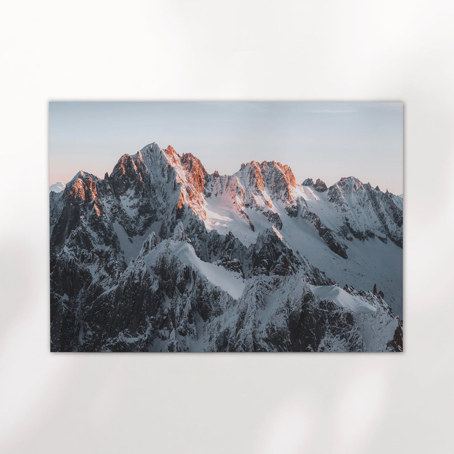 Chamonix Mountain Peaks Print - Aiguille Verte & Les Droites