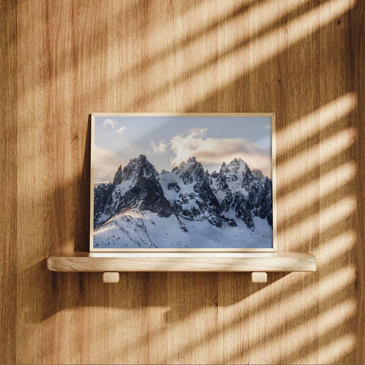 Chamonix Peaks at Sunset – Fine Art Alpine Wall Art Print