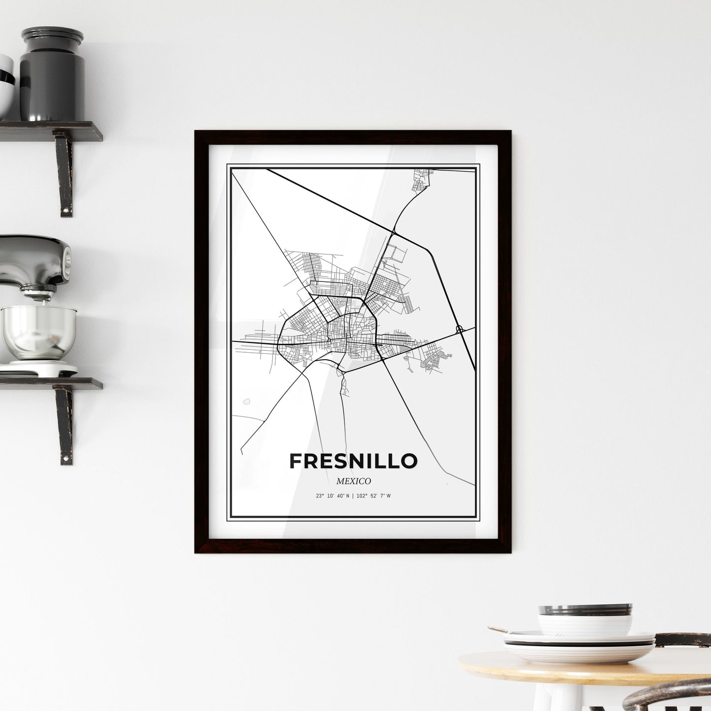 Fresnillo Mexico - Minimal City Map