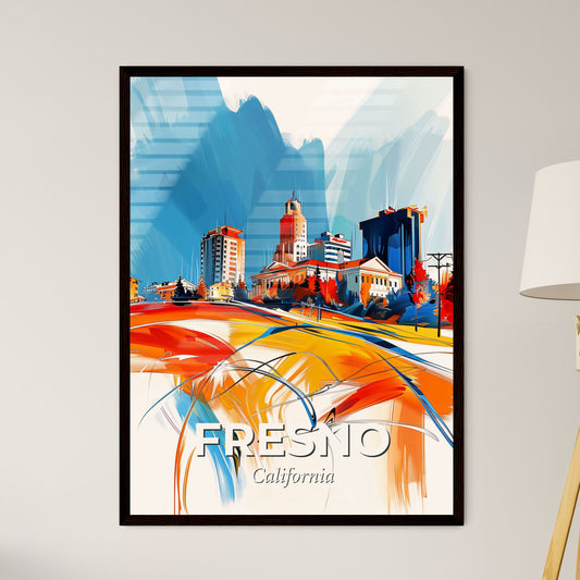 Vibrant Fresno, California - A Painting Of A City