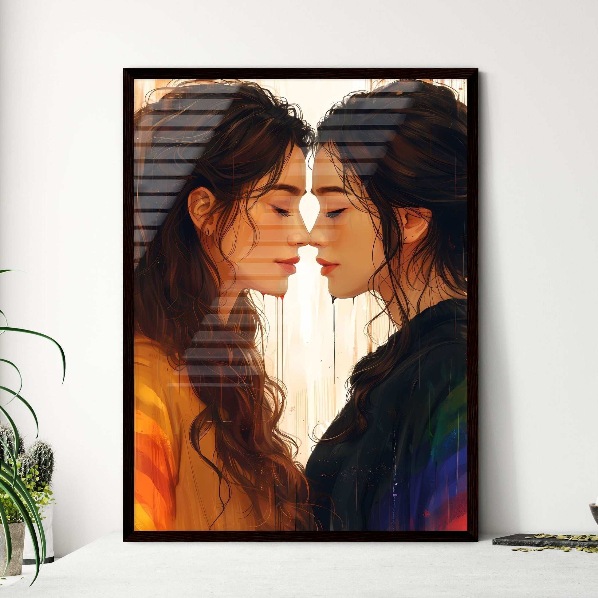 Friendship Day Celebration Poster Template F - Framed Art Print