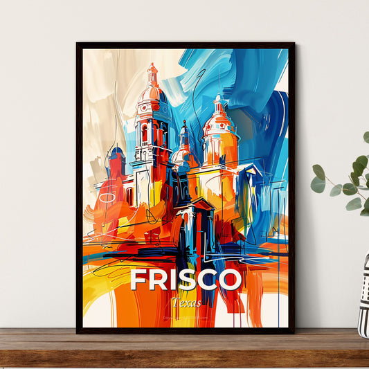 Vibrant Frisco, Texas - A Painting Of A Building