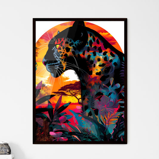 African Savannah Panther Pop  Wall Art