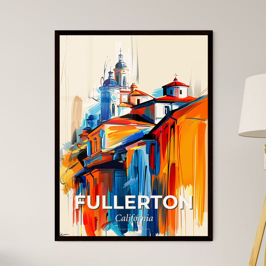 Vibrant Fullerton, California - A Painting Of A Building