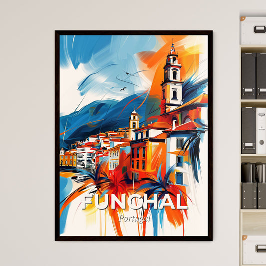 Vibrant Funchal, Portugal - A Painting Of A City