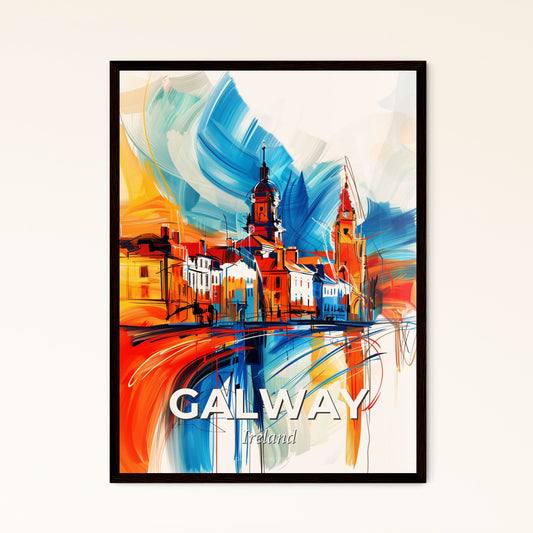 Vibrant Galway, Ireland - A Painting Of A City