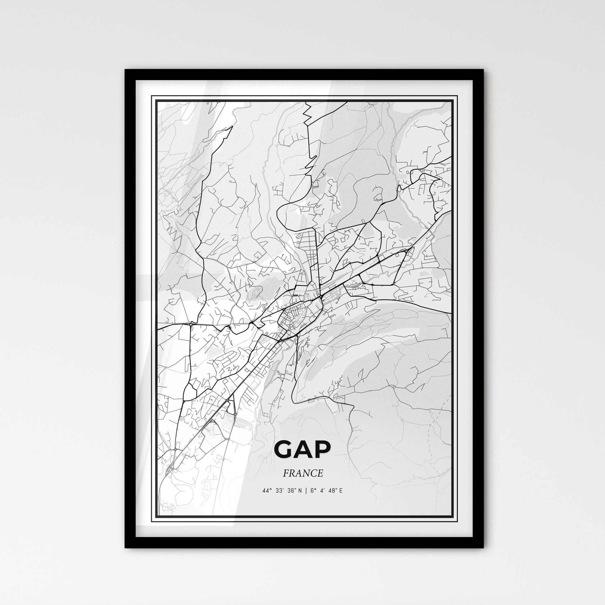 Gap France - Scandinavian Style City Map for Modern Home Decor