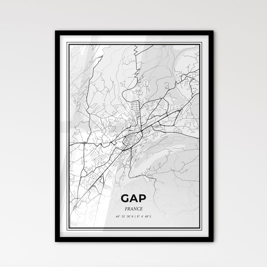 Gap France - Scandinavian Style City Map for Modern Home Decor