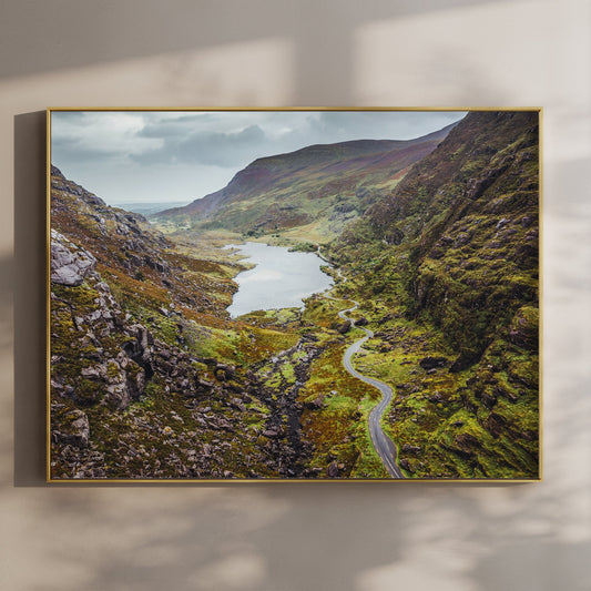 Gap of Dunloe Ireland Wall Art – Aerial Landscape Photography Print