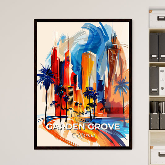 Vibrant Garden Grove, California - A Painting Of A City