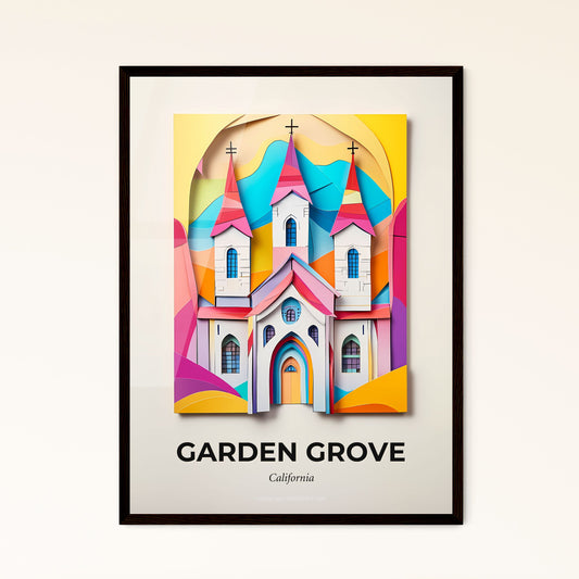 Vivid Garden Grove, California - a church with a cross on the top of it