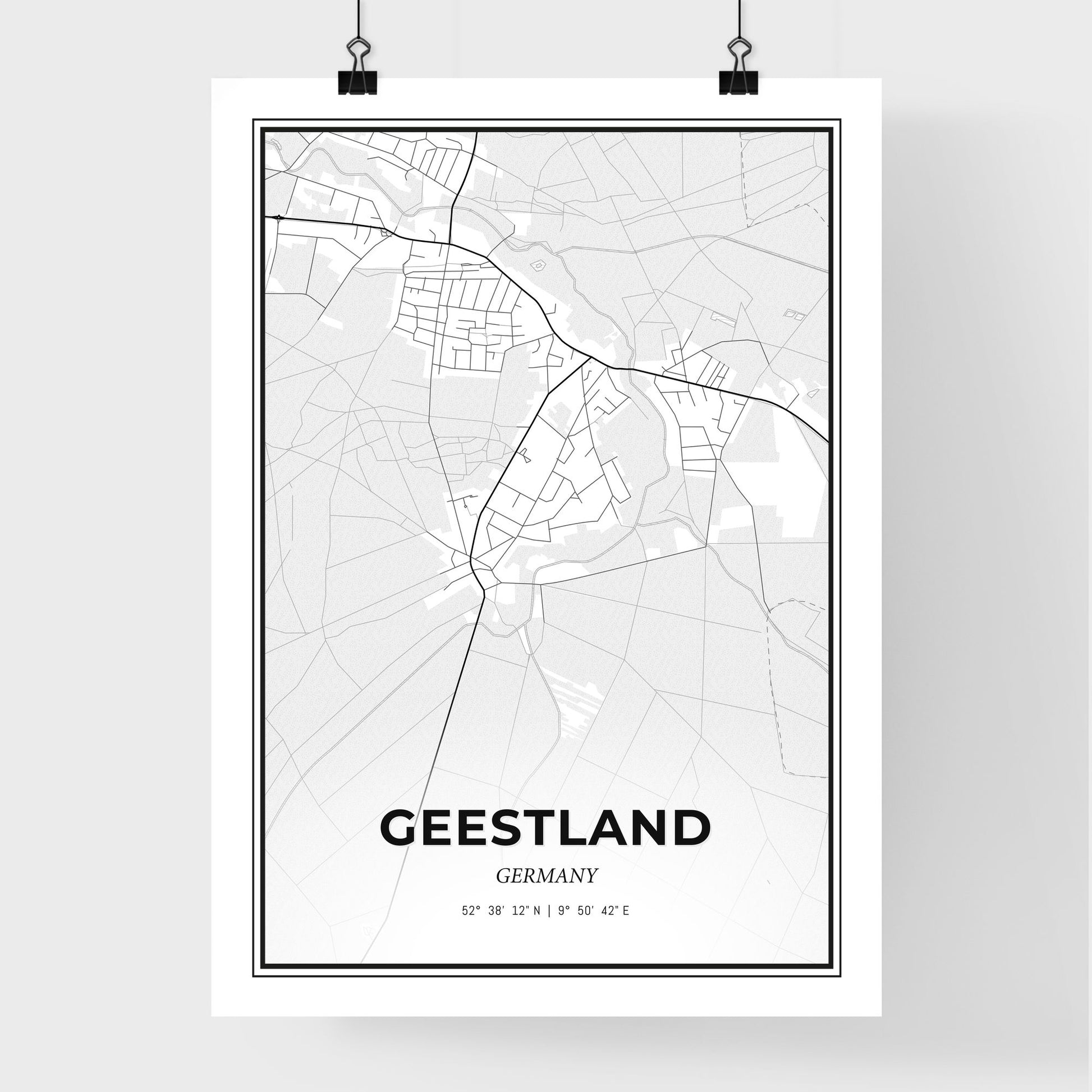 Geestland Germany - Premium City Map Poster