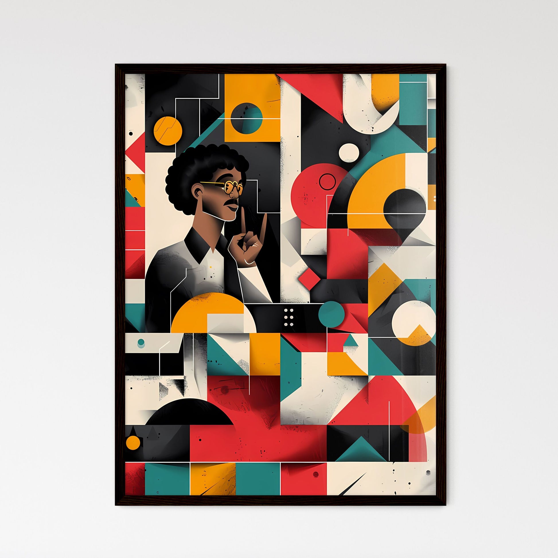 Vibrant Artistic Onboarding Process Represen - Framed Art Print