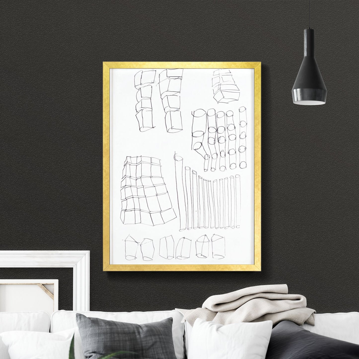 Geometric Echoes: A Study in Line and Form