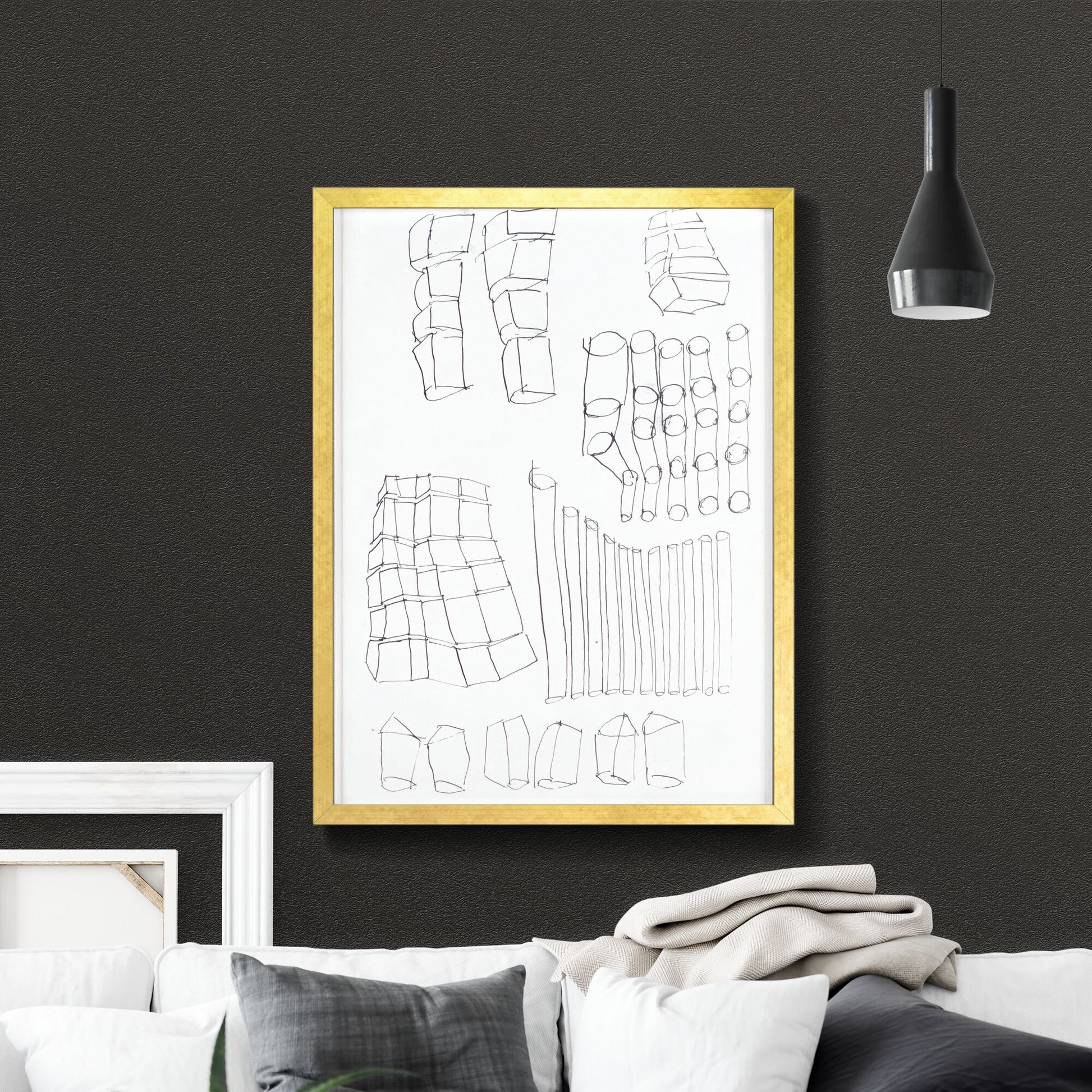 Geometric Echoes: A Study in Line and Form