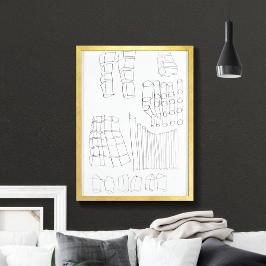 Geometric Echoes: A Study in Line and Form