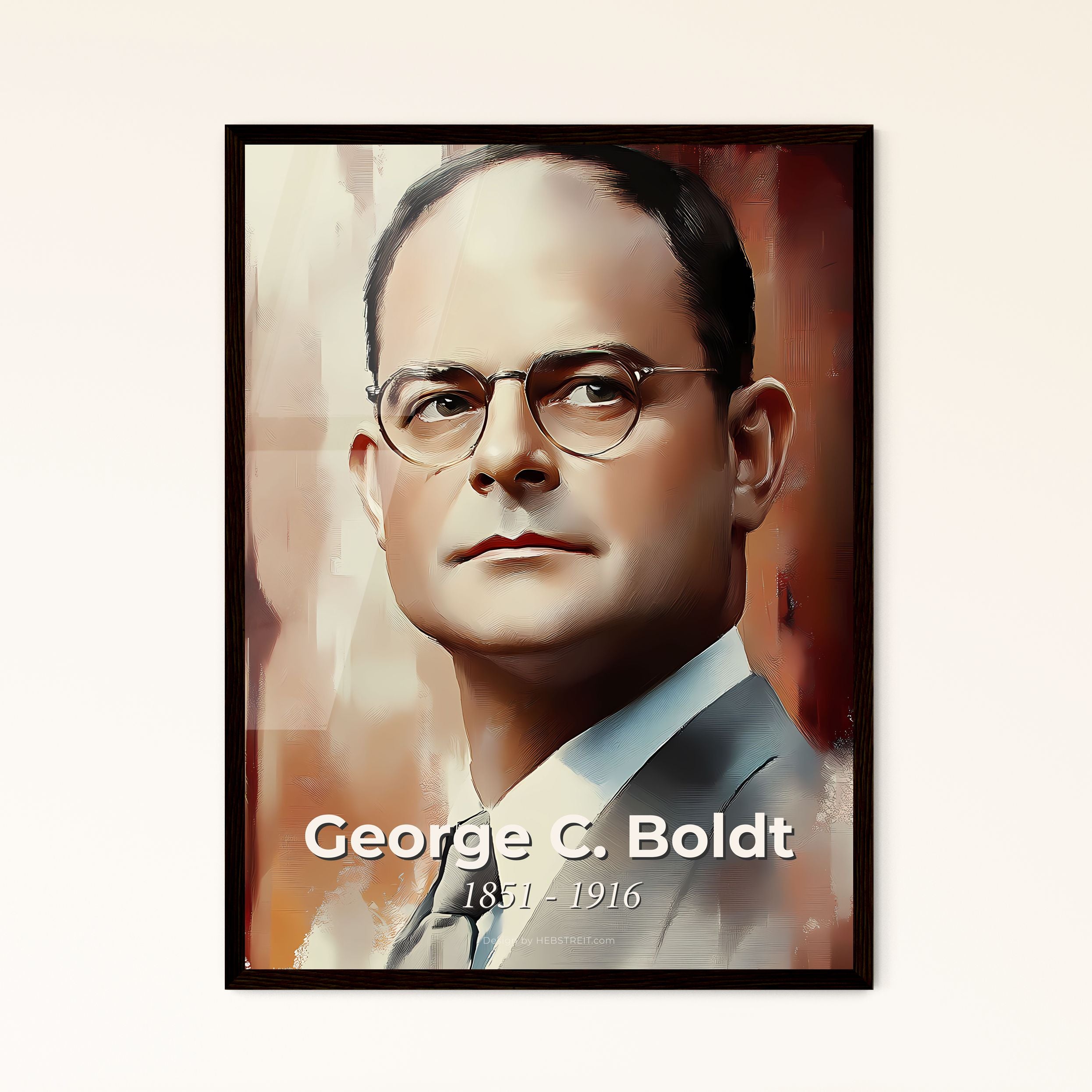 Portrait of George C. Boldt Framed Print – HEBSTREIT