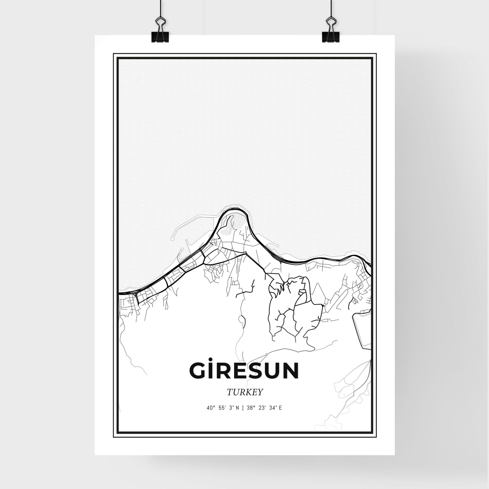 Giresun Turkey - Premium City Map Poster