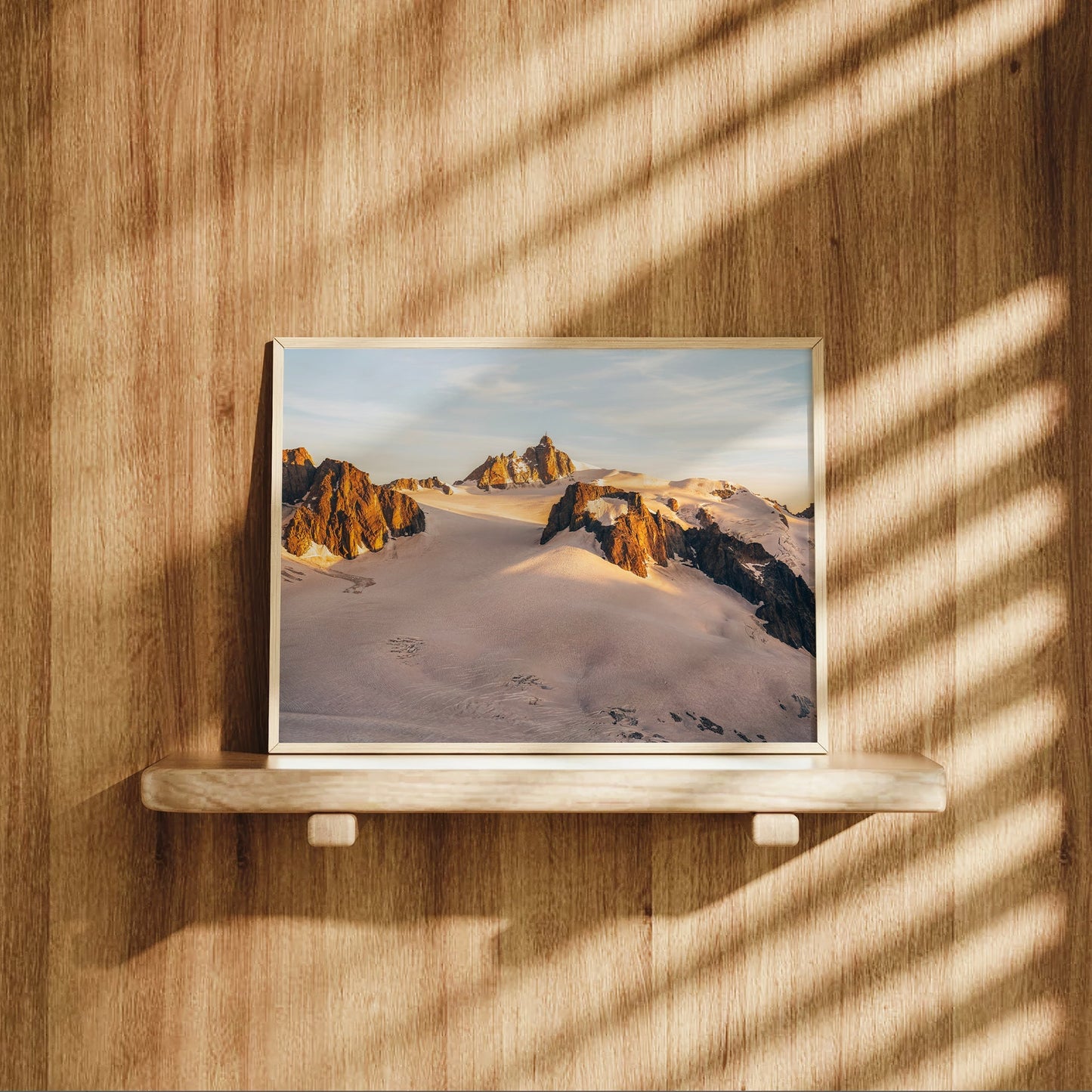 Aiguille du Midi Sunset Wall Art Print - Chamonix Landscape