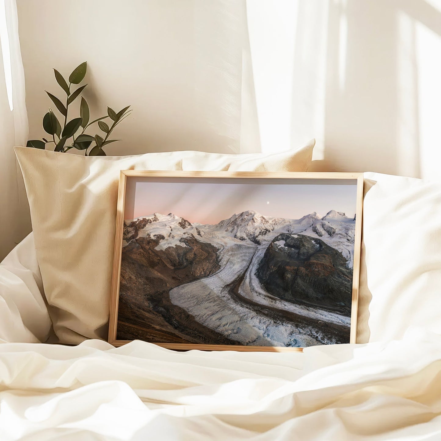 Gorner Glacier at Sunset – Monte Rosa’s Alpine Glow