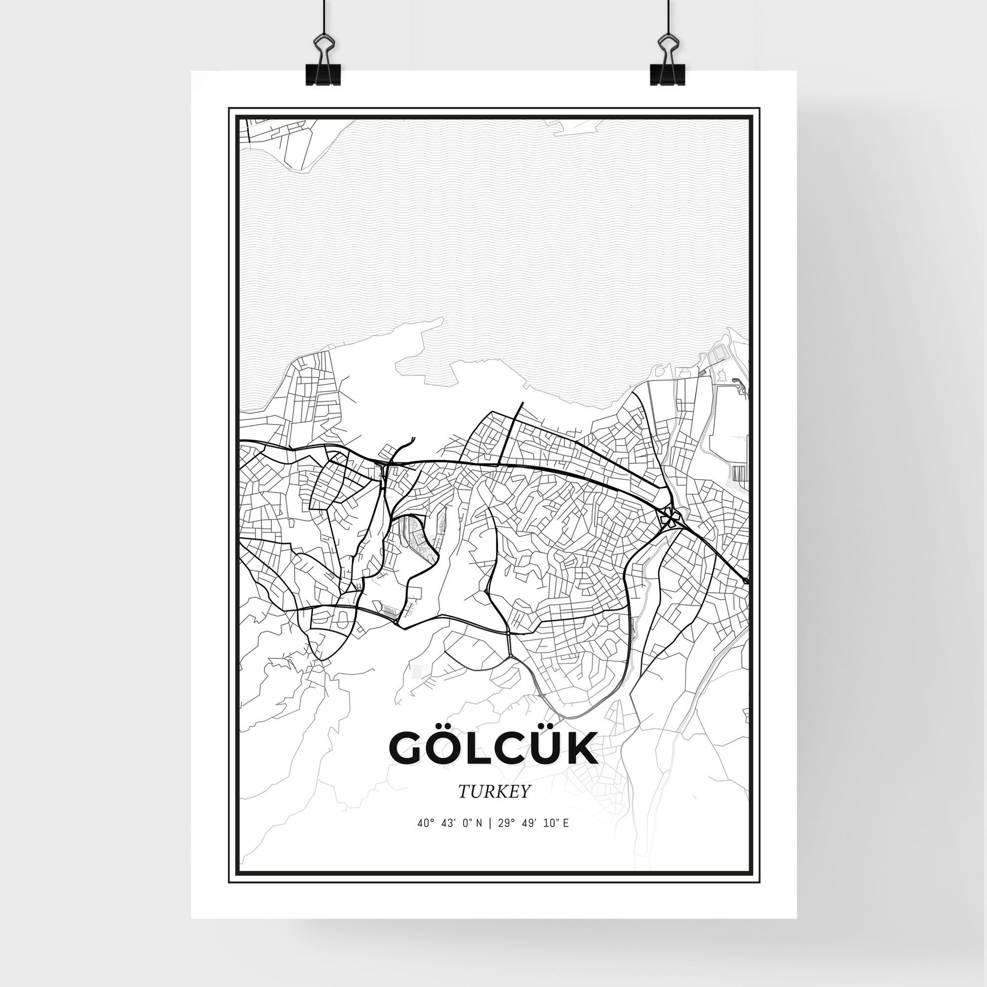 Gölcük Turkey - Premium City Map Poster