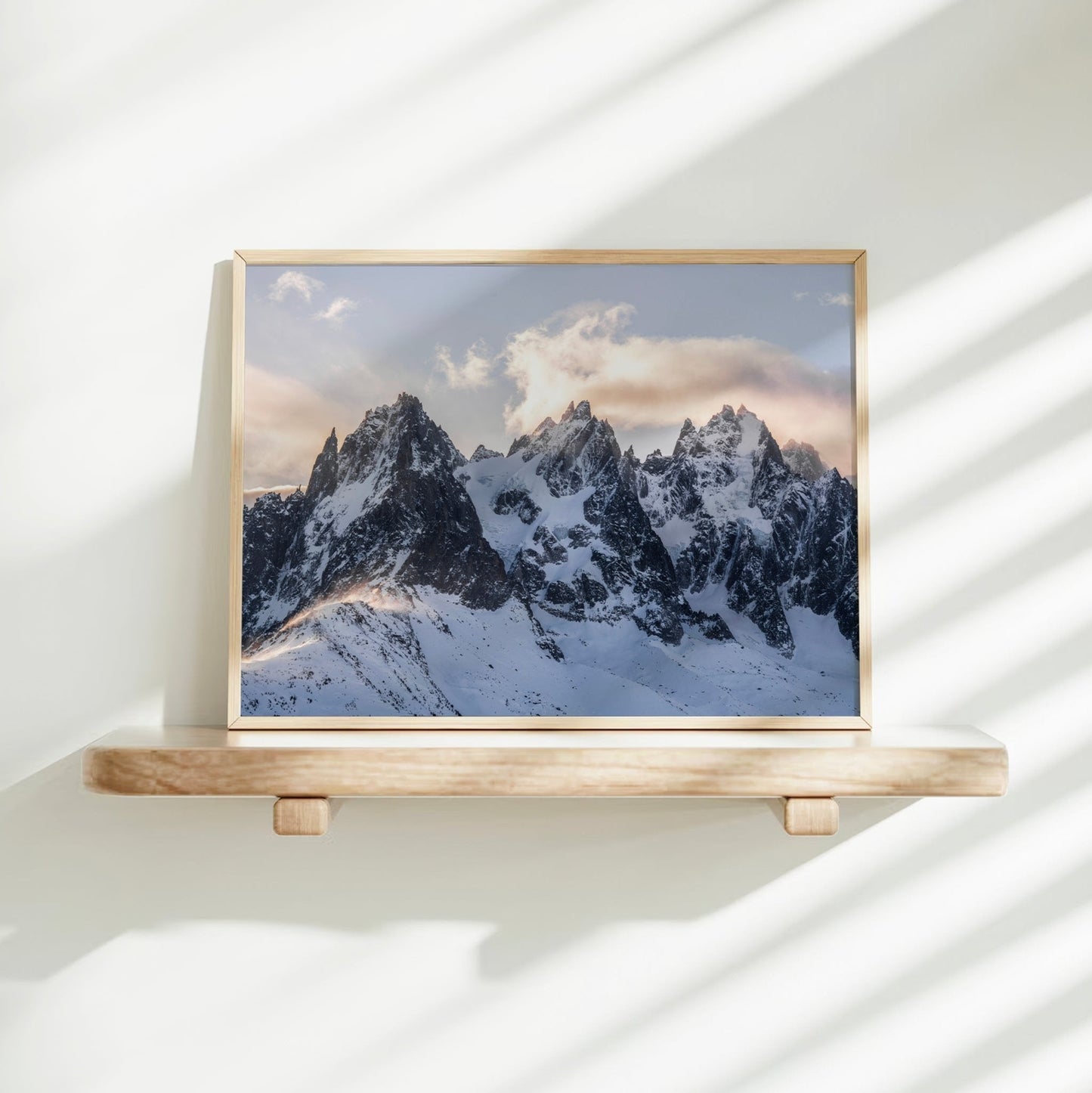 Chamonix Peaks at Sunset – Fine Art Alpine Wall Art Print