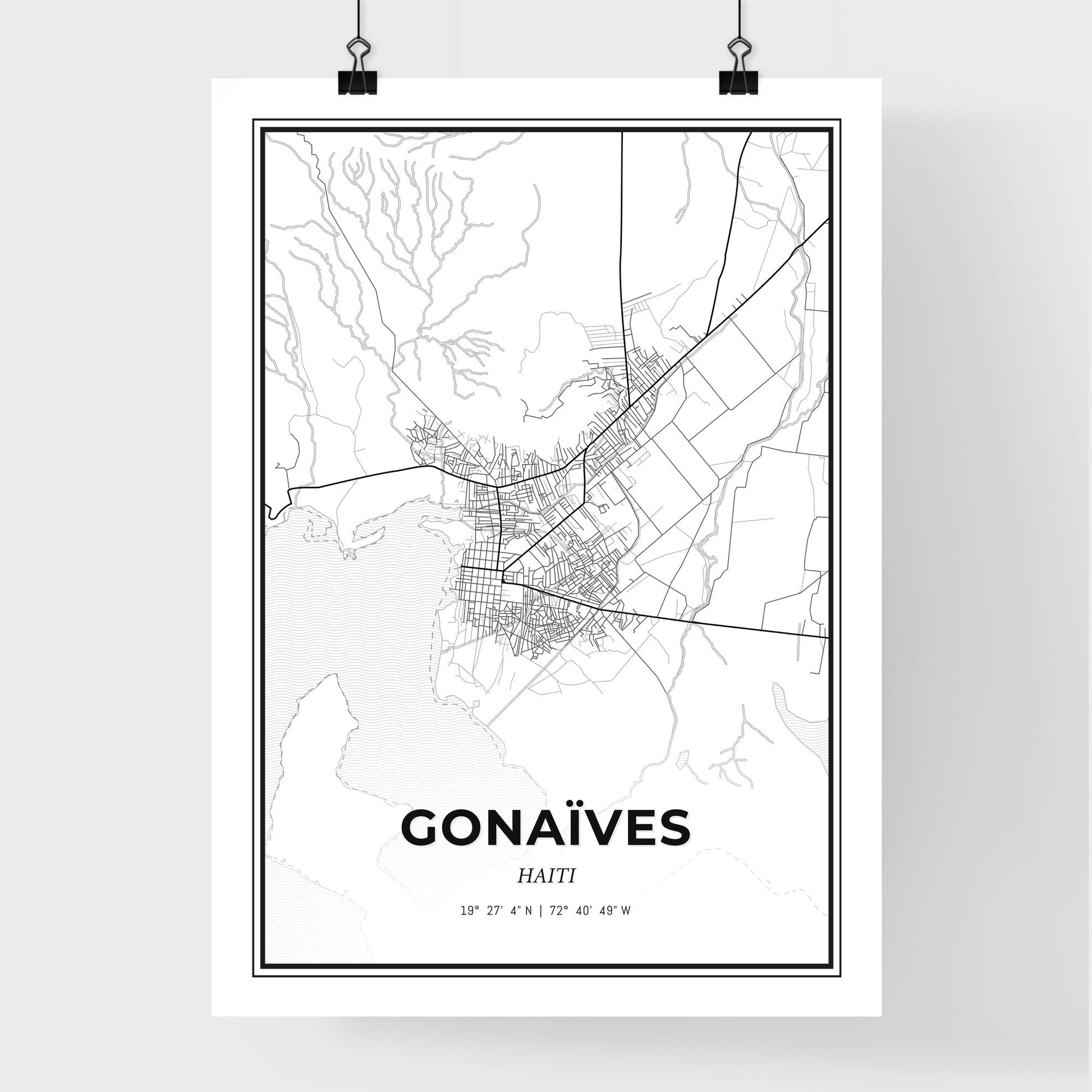 Gonaïves Haiti - Premium City Map Poster