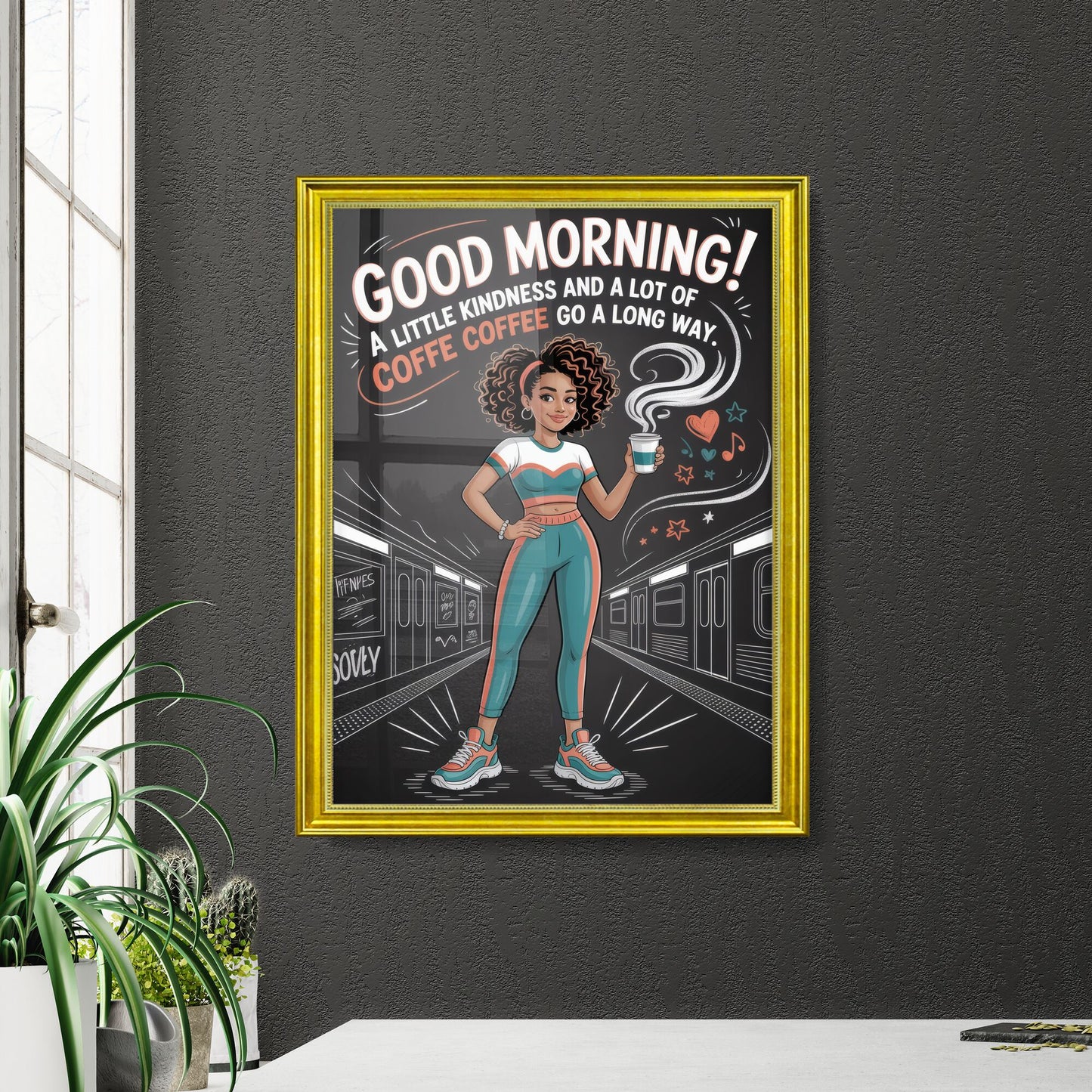 Good Morning! Embracing Kindness and Coffee in the Vibrant Pulse of City Life.