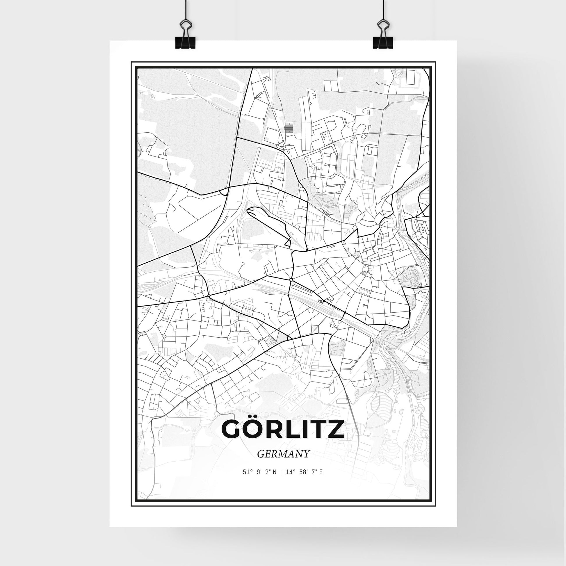 Gorlitz Germany - Premium City Map Poster