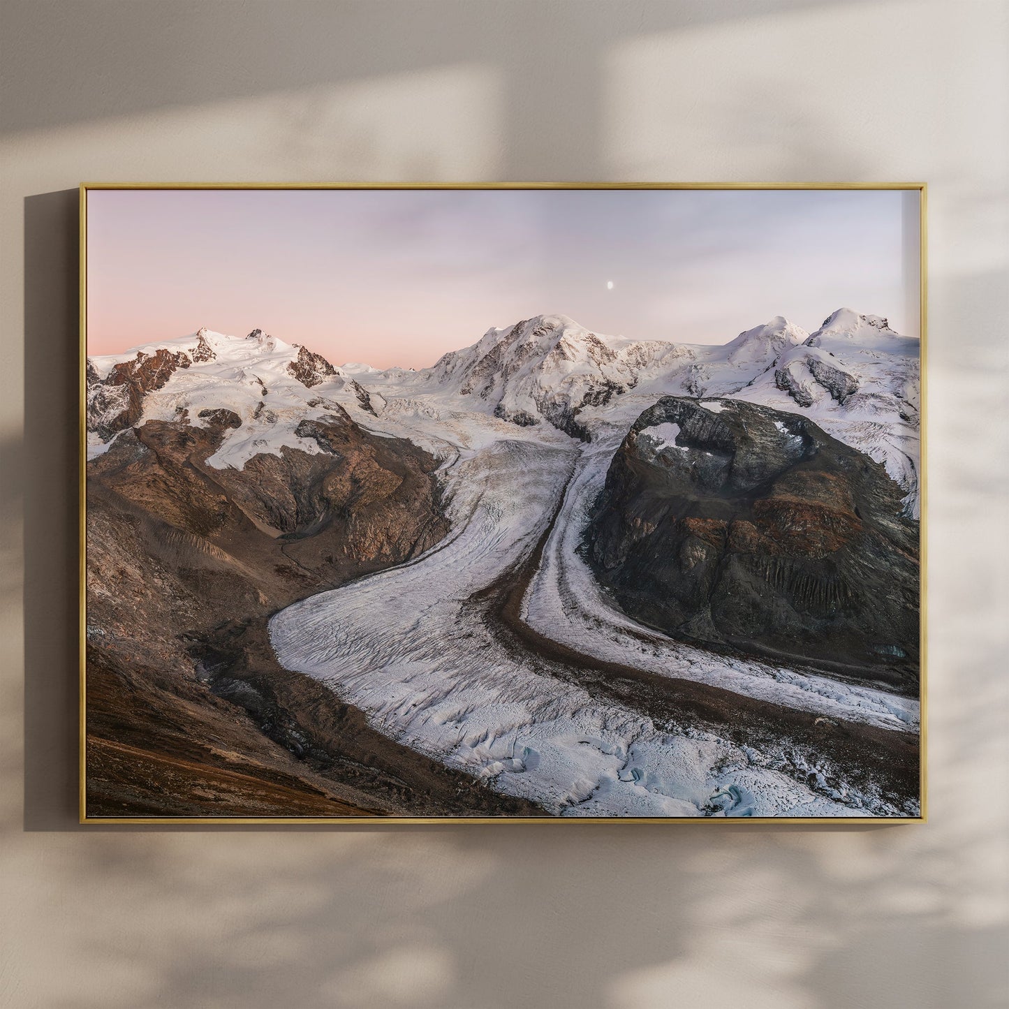 Gorner Glacier at Sunset – Monte Rosa’s Alpine Glow