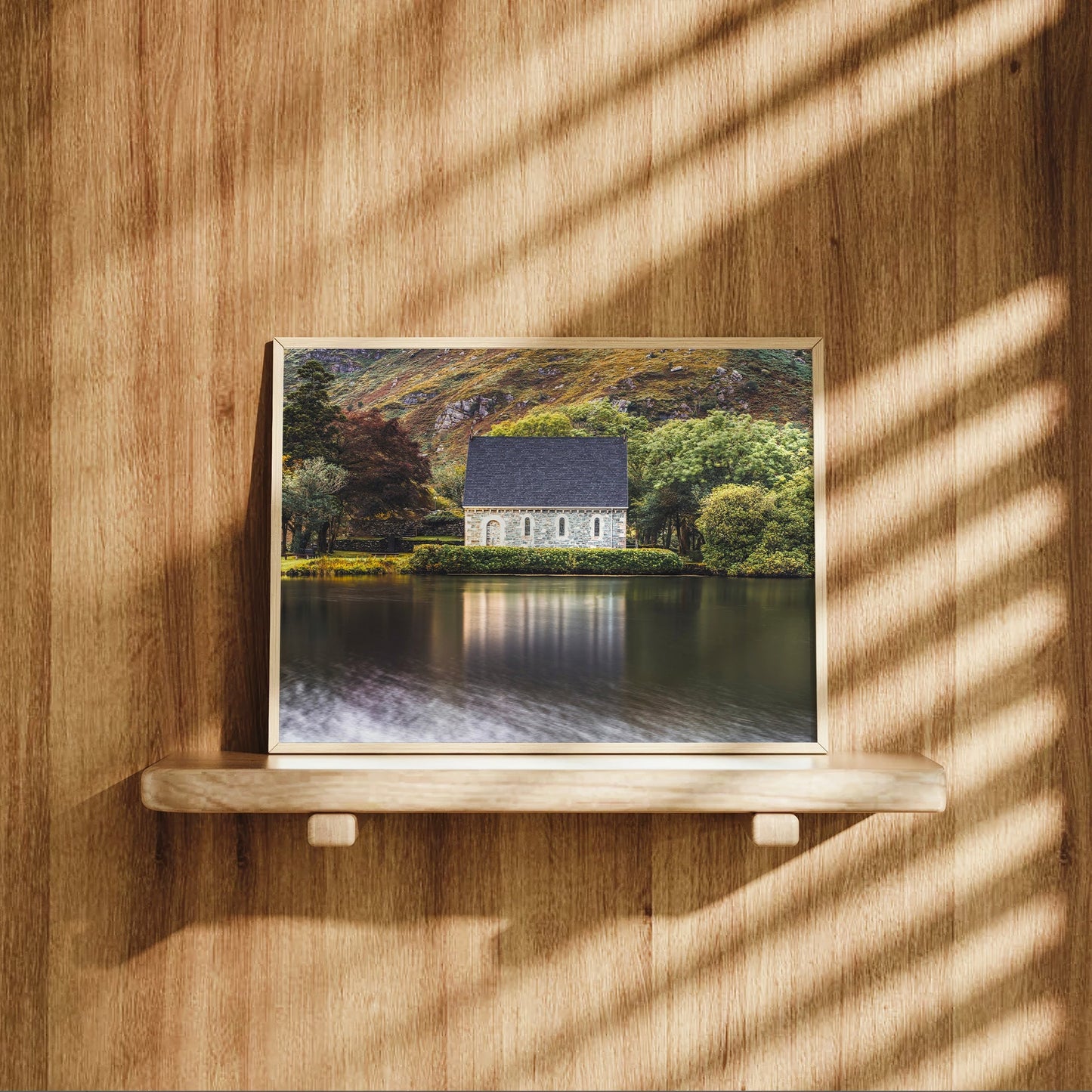 Gougane Barra, Ireland – Tranquil Chapel Lake Wall Art Print