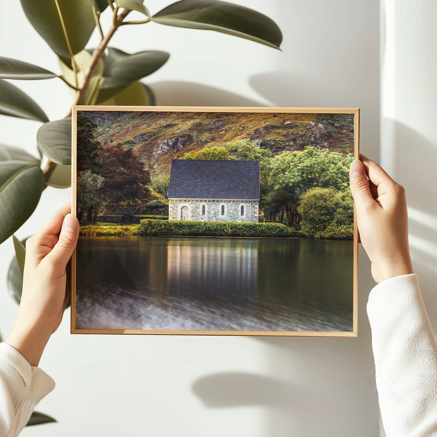 Gougane Barra, Ireland – Tranquil Chapel Lake Wall Art Print