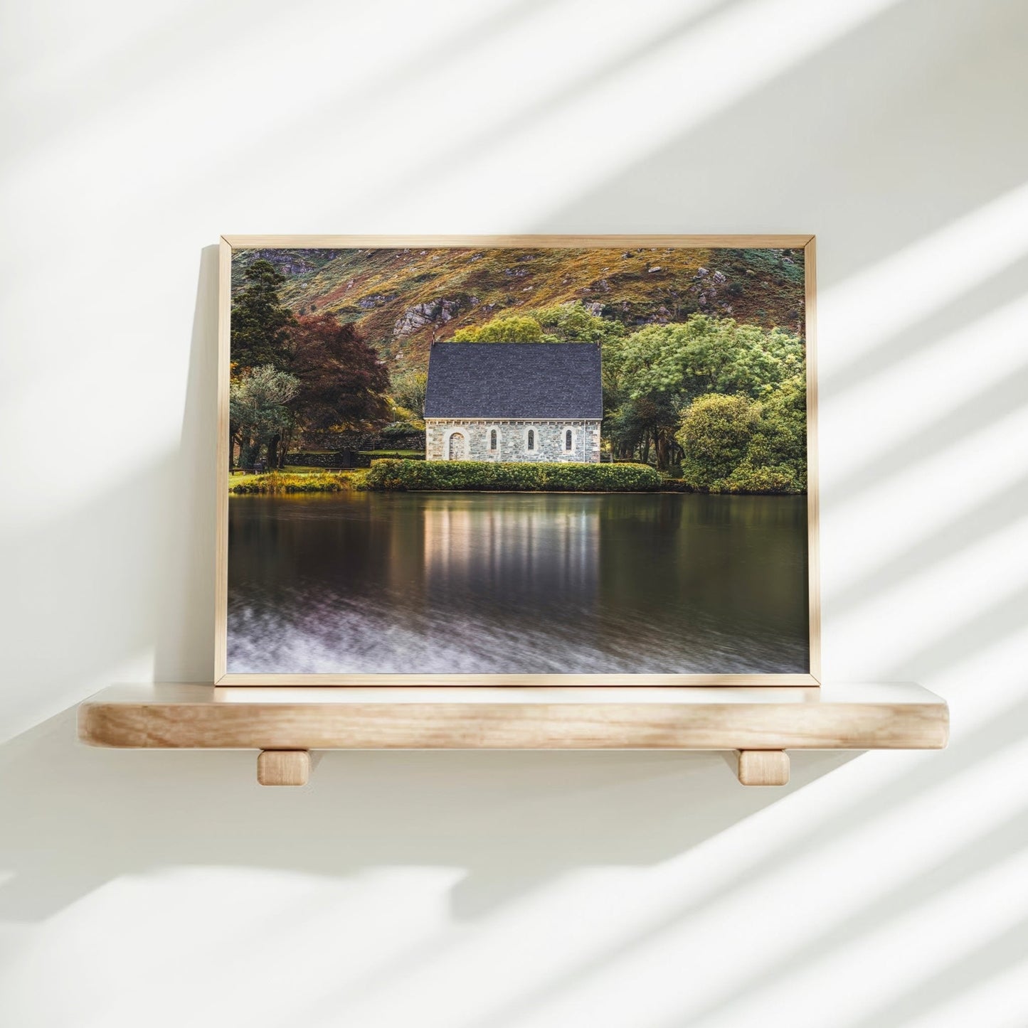 Gougane Barra, Ireland – Tranquil Chapel Lake Wall Art Print